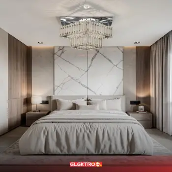 Abazhure LED Tavani me Kristale AMS126
