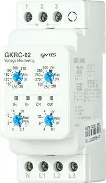 GKRC-02 Rele monitorimi tensioni trefazor