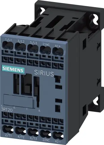 Kontaktor Siemens 3RT2017-2BB42 – 12A, 5.5kW, 3 pol, 24V DC, 1NC