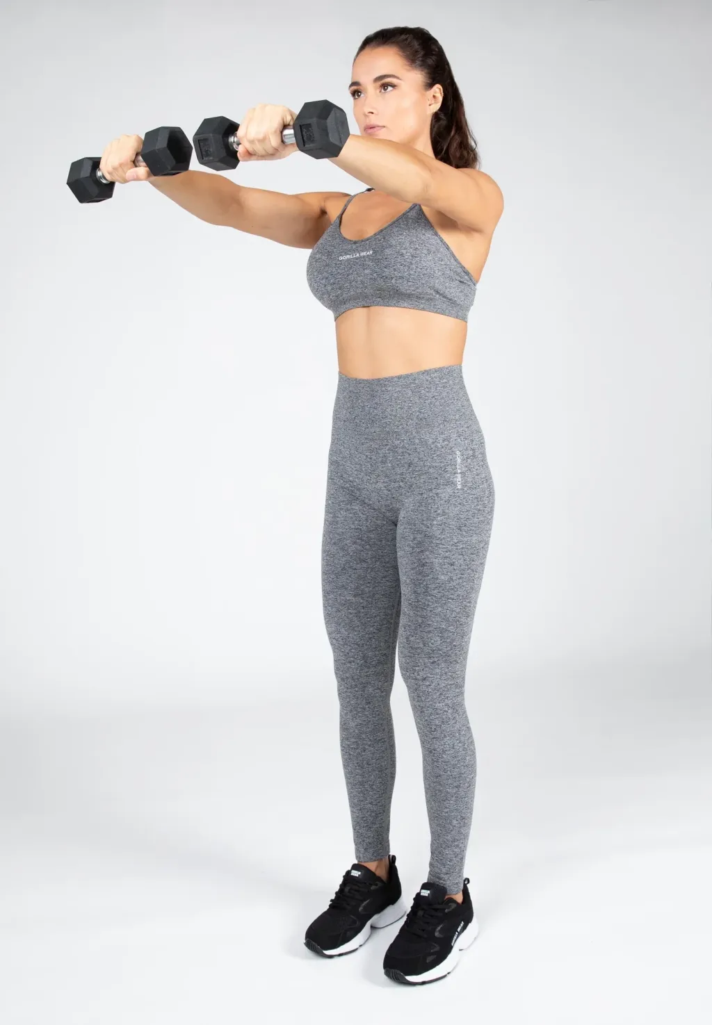 Quincy Seamless Sports Bra - Gray Melange - 5