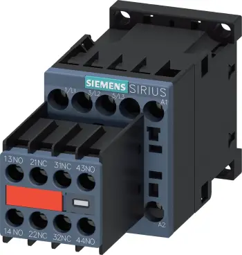 Kontaktor Siemens 3RT2016-1BB44-3MA0 – 9A, 4kW, 3 pol, 24V DC, 2NO+NC