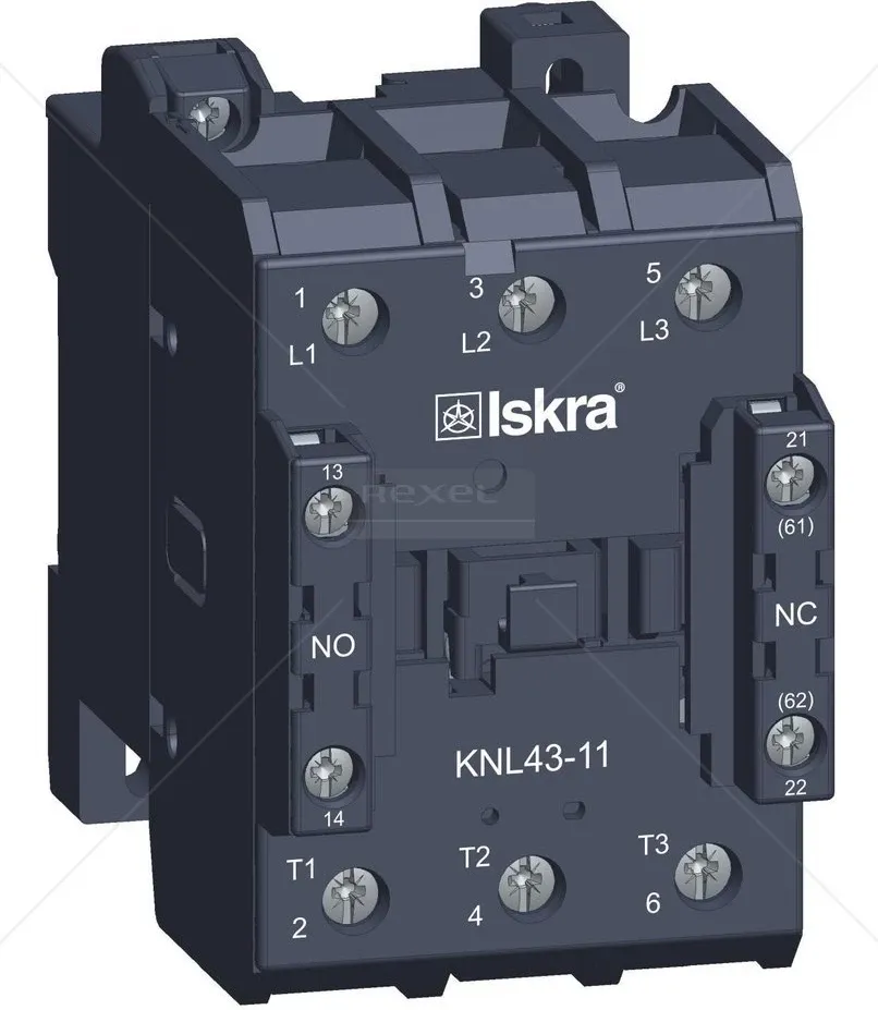 Kontaktor Iskra KNL43-11 – 22kW, 43A, 1NO + 1NC - 1