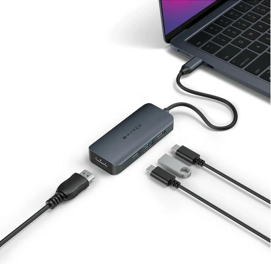 Docking station Targus HyperDrive EcoSmart Gen.2, USB Type-C, HDMI 4K, 100W, blu - 2