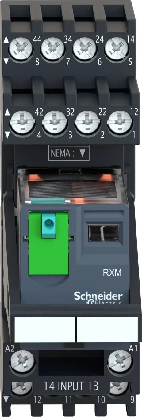 Rele Schneider Electric RXM4AB1BDPVM 24V DC 4CO 6A - 1