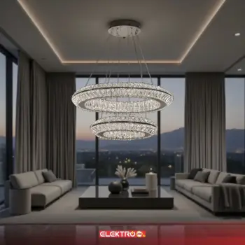 Abazhure Kristal i Varur LED 3129-40+60