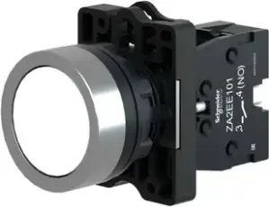 Taster buton bardhë Schneider Electric XA2EA11