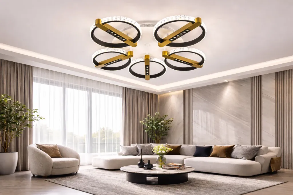 Abazhure LED tavani modern - 1