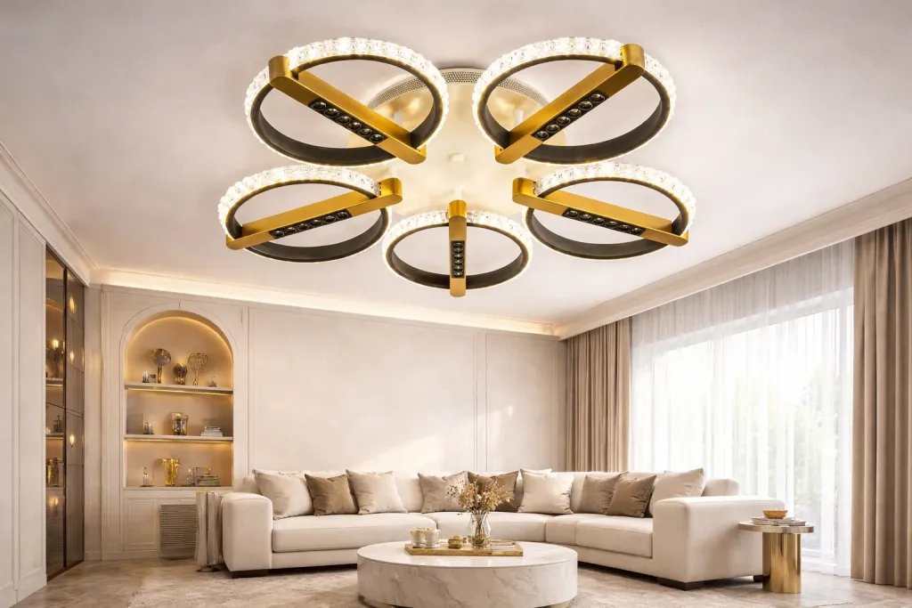 Abazhure LED tavani modern - 2
