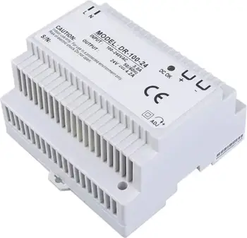 Trafo 12V DC DR-100W 8.3A për montim në shina