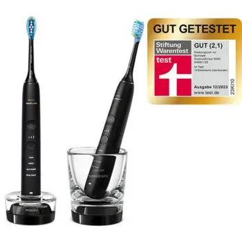 furçë dhëmbësh elektrike, Philips, Sonicare DiamondClean 9000 HX9914/54, 2 copë, e zezë