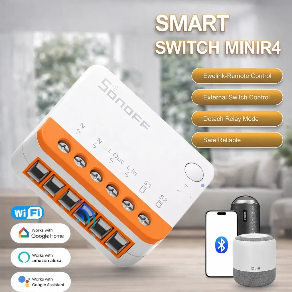 SONOFF MINIR4 – Smart Switch WiFi Ultra Slim - 1