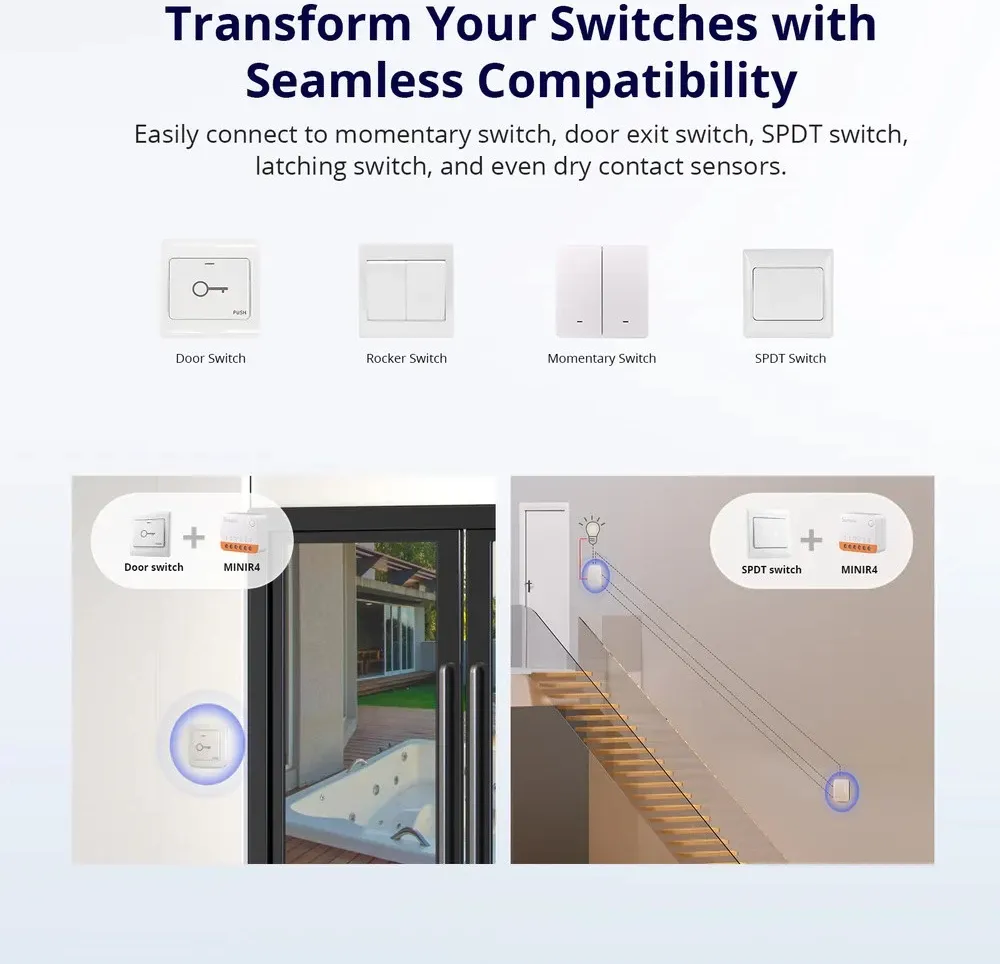 SONOFF MINIR4 – Smart Switch WiFi Ultra Slim - 4
