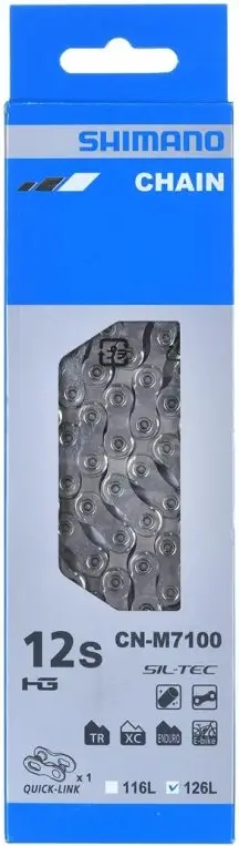 Zinxhir 12-shpejtësi Shimano CN-M7100, 126 hallka