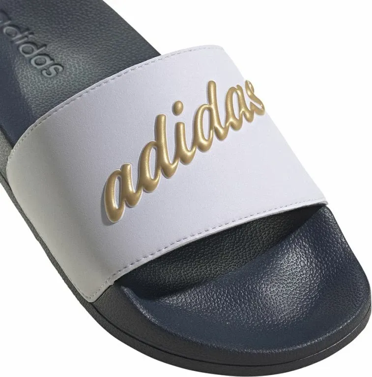 Papuqe për femra adidas, të bardha dhe blu të errët - 11
