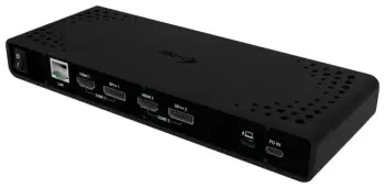 Dock universal I-Tec Universal Dual 4K, shumë porte, USB-C/USB-A, i zi