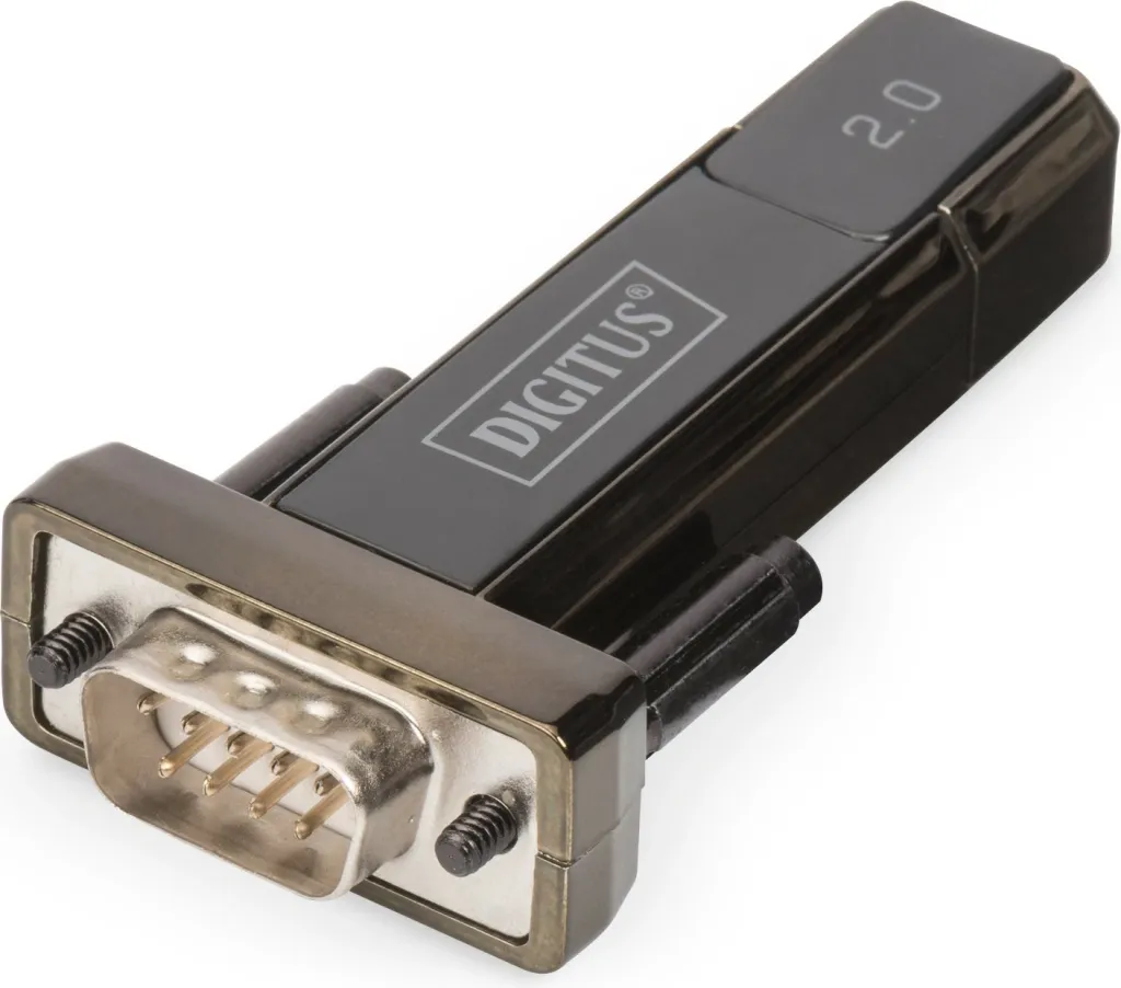 Adapter serial USB 2.0 Digitus, D-Sub, USB, Ngjyrë e zezë - 1