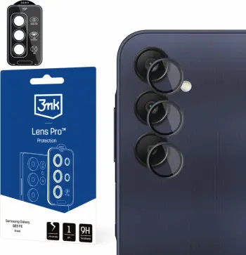 Mbështjellës xhami për lente Samsung Galaxy A25 5G, 3mk Lens Protection Pro, Zi