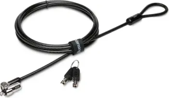 Kensington MicroSaver 2.0, Çelës, Çelik karboni, Zi, Argjendtë