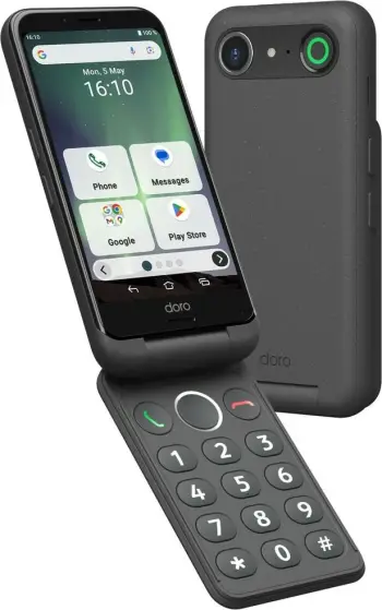 Celular Doro Aurora A20, 4G, 4.5 inch, 3000mAh, grafit