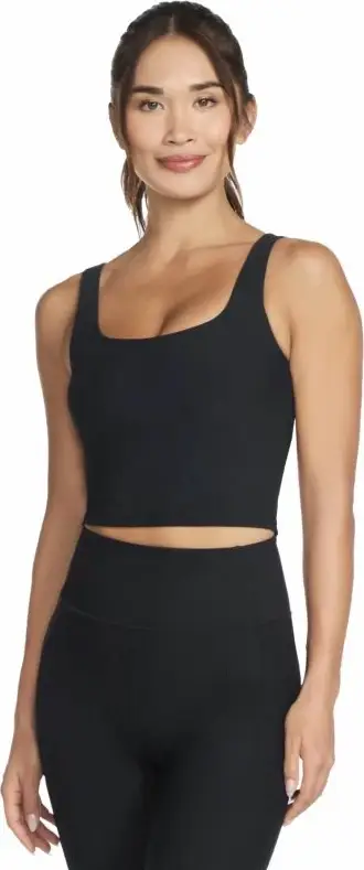 Bra sportive Skechers për femra, e zezë