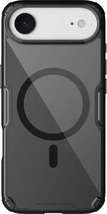 Mbështjellës Nillkin Nature TPU Pro Magnetic për iPhone 17 Air, MagSafe, Gjysem-transparent, Zi
