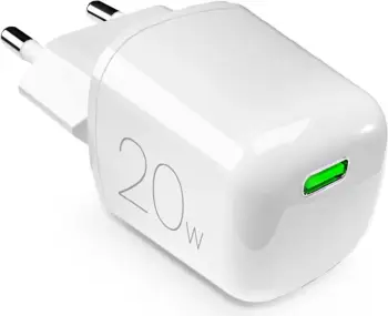 Karikues muri Puro 20W GaN, USB-C, i bardhë