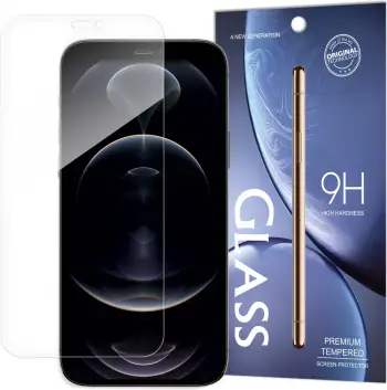 Xham i temperuar mbrojtës 9H, Hurtel, për Apple iPhone 16e / 14 / 13 Pro / 13, paketim zarf