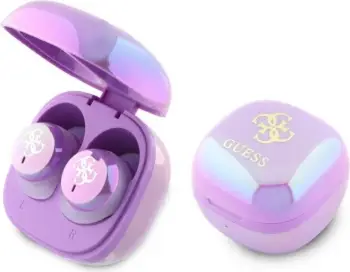Kufje Guess 4G Printed Logo Bluetooth TWS me docking station, Violet