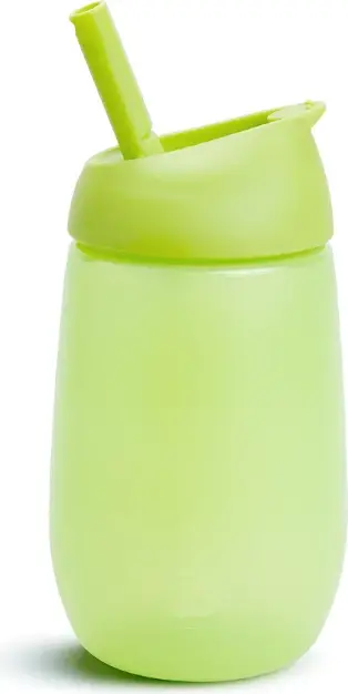 Shishe për fëmijë Muchkin Simple Clean Straw Cup e gjelbër, 295 ml