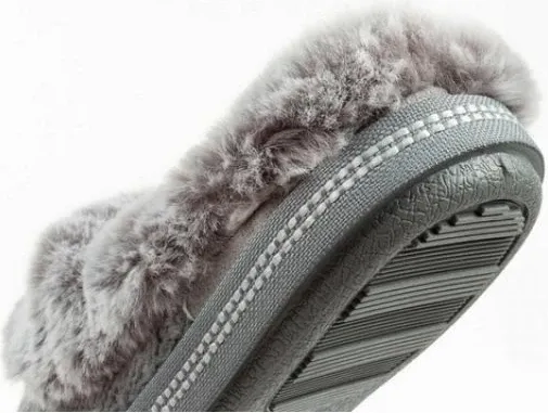 Papuqe Skechers për femra, të hirtë - 5