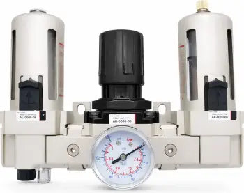 Ventil ajri AC3000–03D filtër, rregullator presioni dhe lubrifikator