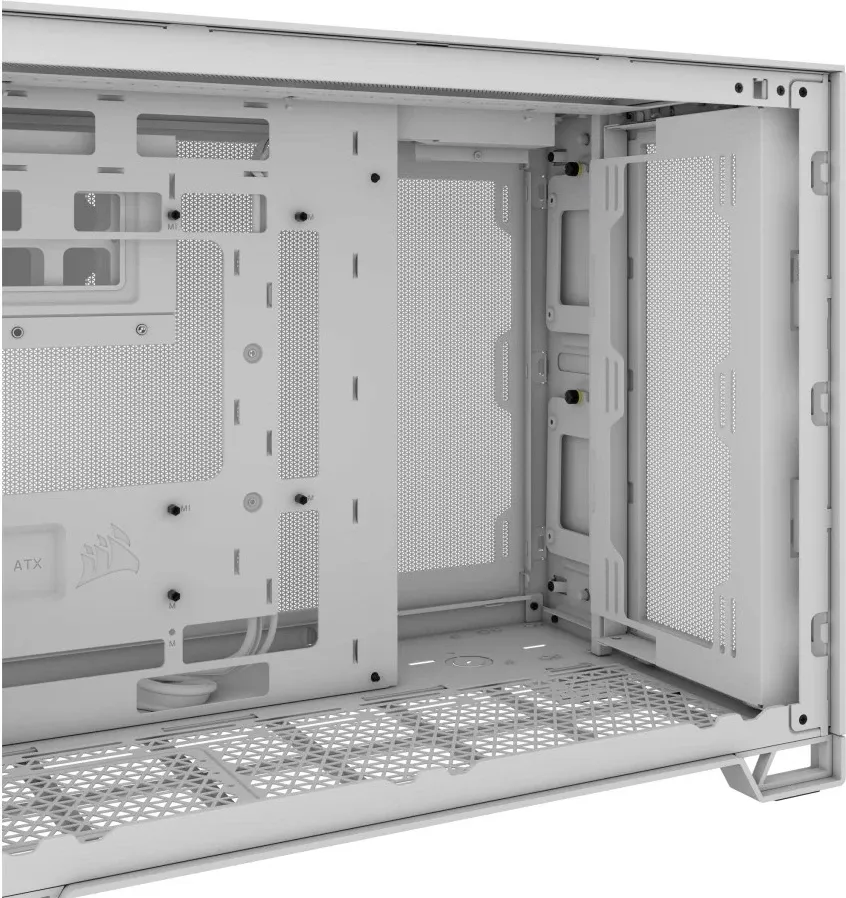 Kasë Corsair 2500D Airflow, Tempered Glass, e bardhë - 4