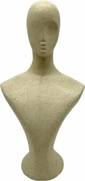 Figurë dekorative SILOU, polirezine, bezhë, 17.3x13.3x33.4cm