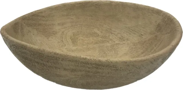 Enë dekorative KESU, polirezine, natyrale, 25x19x10cm - 1