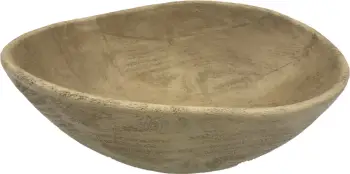 Enë dekorative KESU, polirezine, natyrale, 34x26x14cm