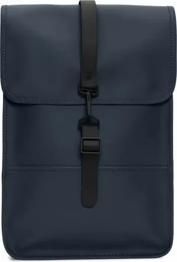 Çantë shpine Rains Backpack Mini, kompakte, rezistente ndaj ujit, blu e errët