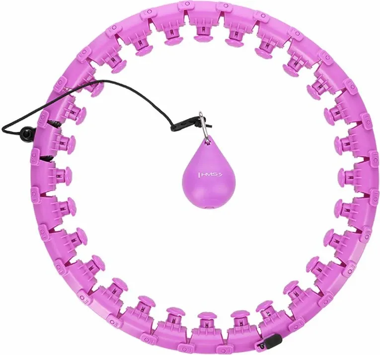Hula hoop fitnesi HMS HHW12 GT, i rregullueshëm, me peshë, lejla - 1