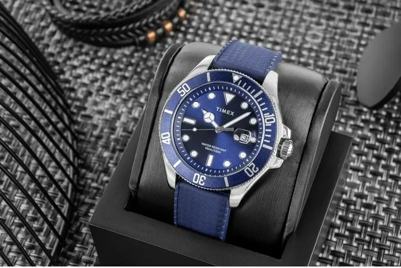 Orë dore për meshkuj Timex, e kaltër - 5