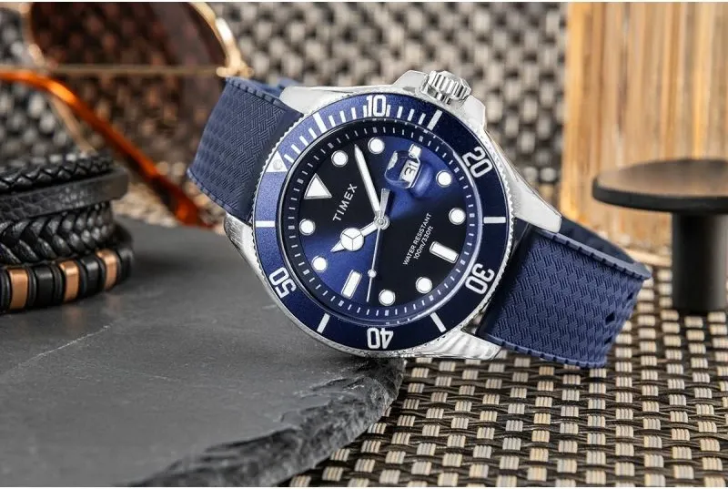 Orë dore për meshkuj Timex, e kaltër - 6