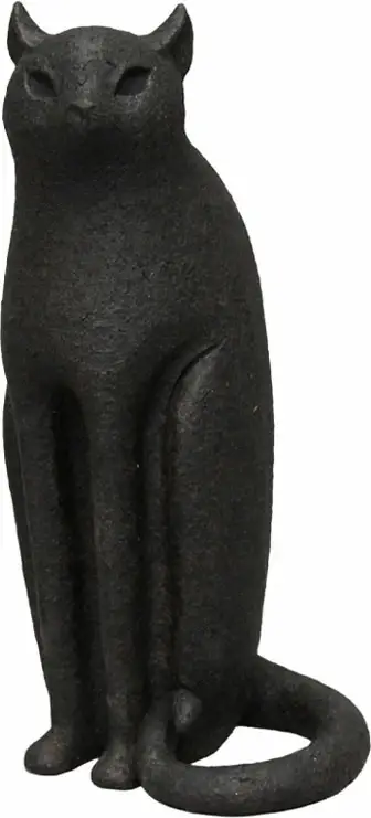 Dekor mace LUNA, polirezine, e zezë, 13x11x26.3cm