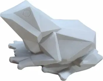 Dekor bretkose, polirezine, e bardhë, 25x16x14cm