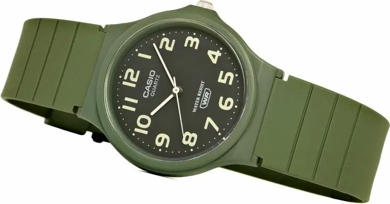 Orë dore femra Casio MQ-24UC-3BEF, e gjelbër, me kuti - 4