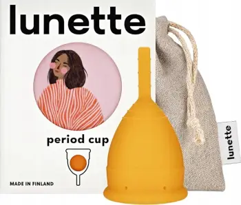 Kupë menstruale Lunette Size 2 për femra portokalli 30ml