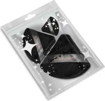 Puf për puder Clavier Black Mix për femra, 6 copë
