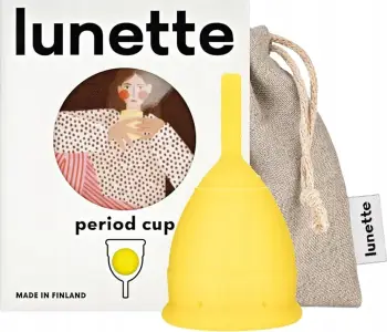 Kupë menstruale për femra Lunette Size 2 e verdhë 30ml