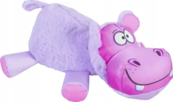 Lodër pelushi për qen Zolux Friends Hippo M, me zë, madhësi mesatare, gri
