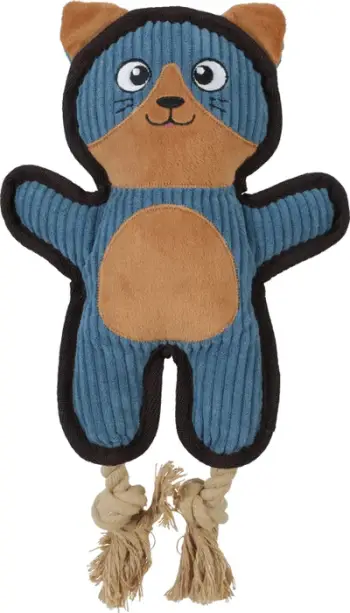 Lodër pelushi për qen Zolux Blue Cat Toy Buddy, me zë squeak, blu
