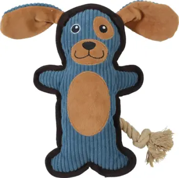 Lodër pelushi për qen Zolux Blue Buddy, me zhurmë, blu