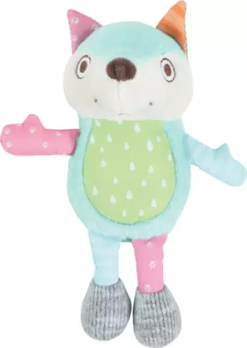 Lodër pelushi për qen Zolux Crazy Jojo Fox, me tingull, shumëngjyrëshe