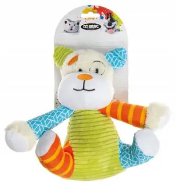 Lodër pelushi për qen IMAC Plush Tender Dog, 16 x 19.5 cm, shumëngjyrëshe